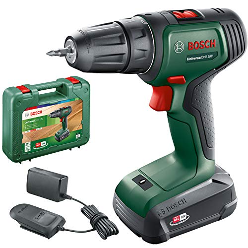 Bosch Akkuschrauber UniversalDrill 18V (1 Akku, 18 Volt... - Bricolage & Outils Amazon Allemagne à 78.88€