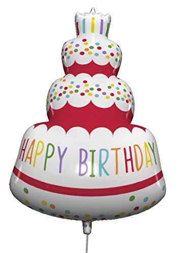 Procos 92446 Globo de papel de aluminio Happy Birthday Cake... - Jouets & Jeux Amazon Espagne à 2.54€