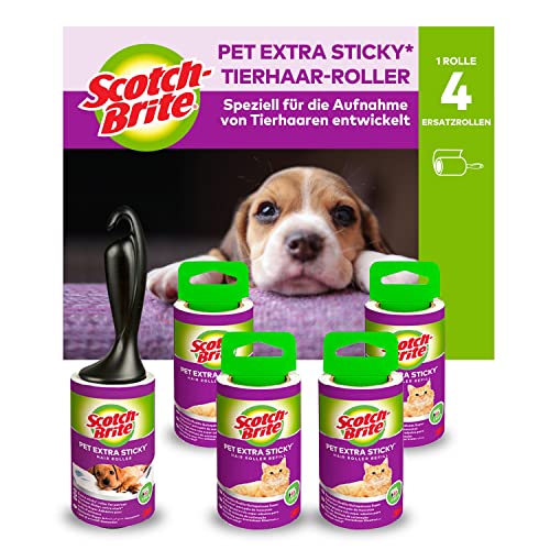 Scotch-Brite Pet Extra Sticky Fusselrolle für Tierhaare, 48... - Animalerie Amazon Allemagne à 16.99€