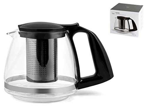 H&H Inxox 51134 Teekanne aus Glas mit Filter aus Edelstahl... - Maison & Cuisine Amazon Allemagne à 17.64€