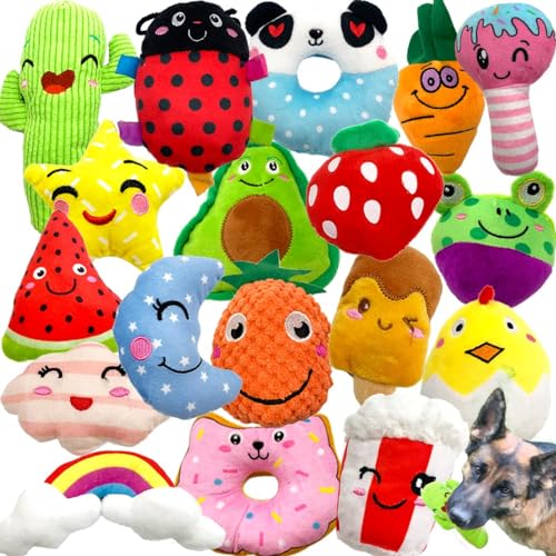 Jalousie Lot de 18 Jouets couineurs en Peluche pour Chien... - Jouets & Jeux Amazon France à 27.31€