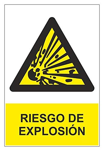 Becral® - Señal PELIGRO RIESGO DE EXPLOSION de tamaño... - Fournitures Bureau Amazon Espagne à 0.99€
