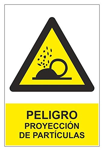 MovilCom® - Señal PELIGRO PROYECCION DE PARTICULAS de... - Fournitures Bureau Amazon Espagne à 0.99€