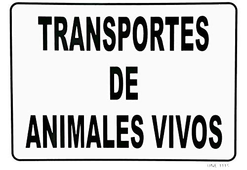 Becral® - Señal de obligación TRANSPORTE ANIMALES VIVOS... - Sports & Fitness Amazon Espagne à 2.49€