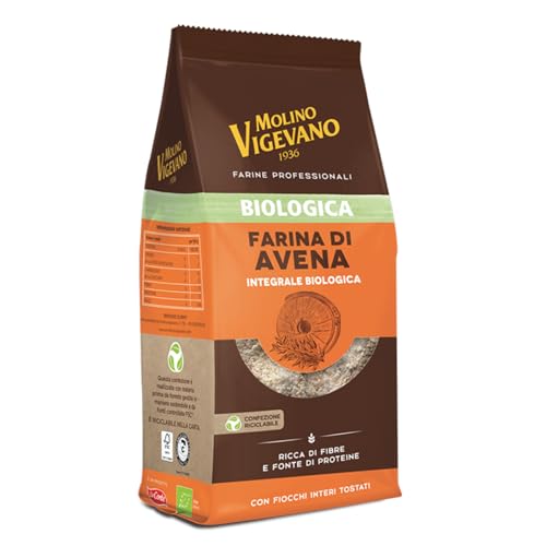 Molino Vigevano | Farina di Avena Biologica Integrale... - Épicerie Amazon Italie à 3.00€