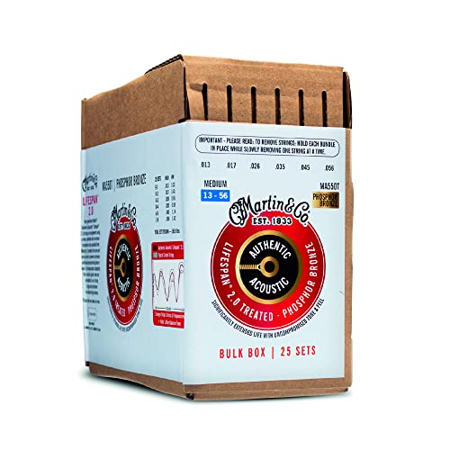 MARTIN Cordes de guitare acoustique, Lifespan 2.0 Medium... - Maison & Cuisine Amazon Espagne à 107.17€