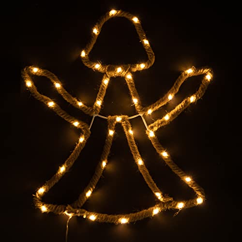 Christmas Reindeer Stag Silhouette LED Hemp Rope Lights... - Maison & Cuisine Amazon Royaume-Uni à 13.99€