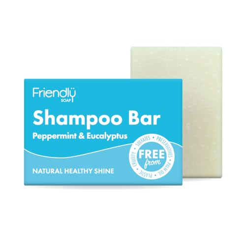 Friendly Soap - Peppermint & Eucalyptus Shampoo Bar (95g)... - Beauty & Fragrances Amazon UK à 1.19€
