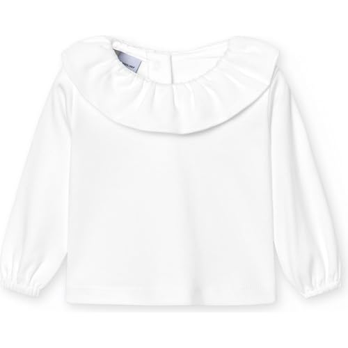 Babidu | Camiseta Cuello Volante Manga Larga 100% Algodón... - Amazon Espagne à 13.12€