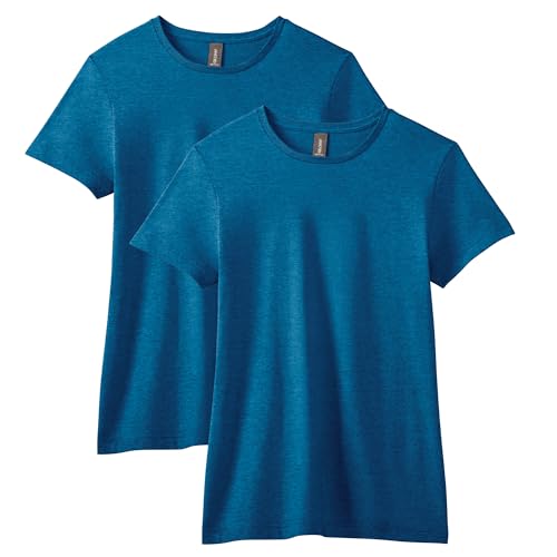 Gildan Camiseta para Mujer (Paquete de 2), Zafiro Antiguo... - Amazon Espagne à 6.37€
