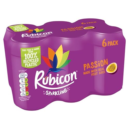 Rubicon 6 Pack Sparkling Passion Flavoured Fizzy Drink with... - Épicerie Amazon Royaume-Uni à 3.00€