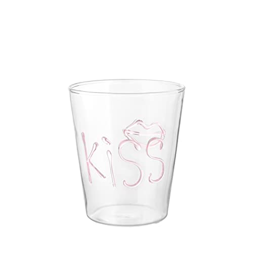 Kasanova Gobelet à eau lettres d'eau Kiss Table - Maison & Cuisine Amazon France à 7.70€