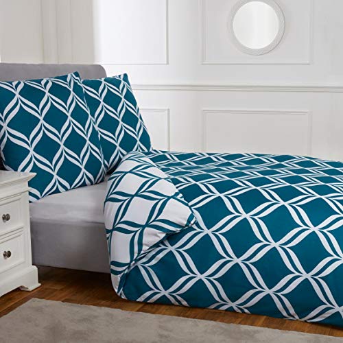 Sleepdown Wende-Bettwäsche-Set, geometrisches Rautenmuster... - Vente Flash Amazon -71%