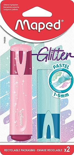 Maped - Textmarker, Leuchtmarker FLUO PEPS PASTELL GLITTER... - Maison & Cuisine Amazon Allemagne à 3.50€