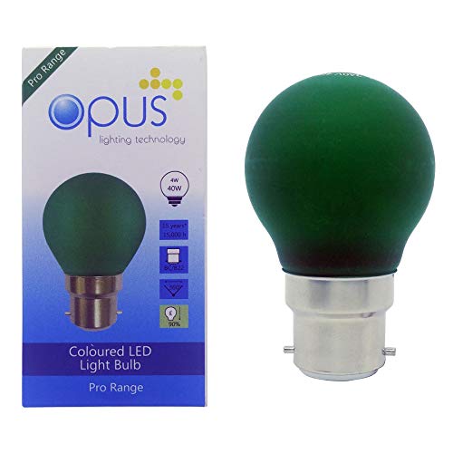 Opus 4 watt Golfball LED BC B22 Bayonet Cap Green Light... - Sports & Fitness Amazon Royaume-Uni à 0.99€