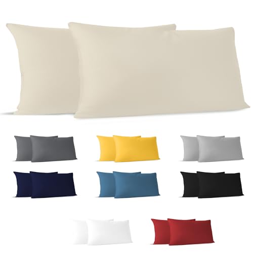 Kissenbezug 40 x 80 (Set mit 2) - 100% Jersey Baumwolle 150... - Maison & Cuisine Amazon Allemagne à 8.49€