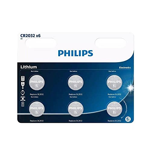 Philips CR2032P6/01B, Batterie a bottone al litio, 6 pezzi - Sports & Fitness Amazon Italy à 2.99€