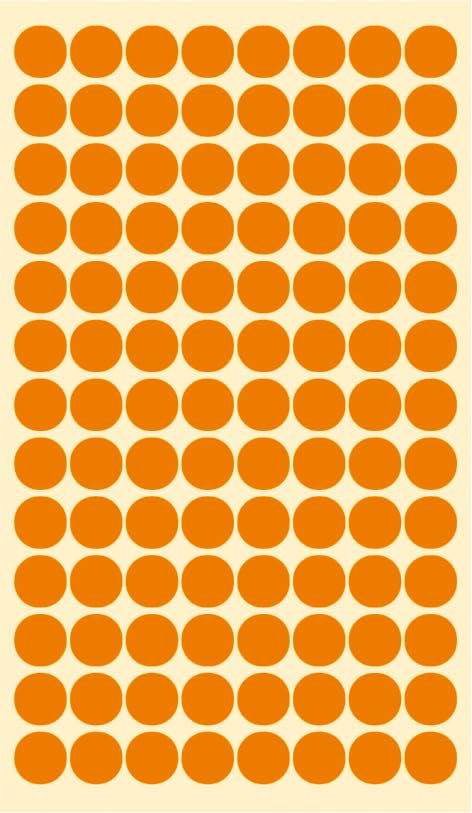 bsb Labels Marker dots neon Orange 8 mm. - Loisirs Créatifs en promo à 1.85€