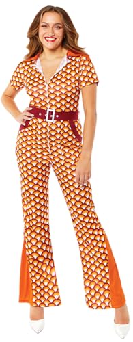 (Fix 1/1) (9911370) Adult Ladies 70's Jumpsuit Costume (UK... - Amazon Royaume-Uni à 18.59€