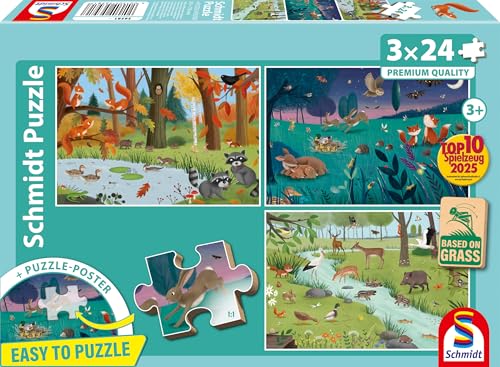 Schmidt Spiele 56581 - Puzzle Infantil (3 x 24 Piezas)... - Jouets & Jeux Amazon Espagne à 10.63€