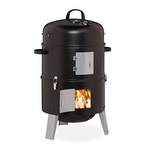 relaxdays Fumoir 3 en 1, Smoker, pour Faire Griller, Faire... - Jardin & Extérieur Amazon France à 89.99€