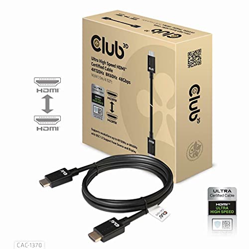 CLUB 3D CABLE HDMI A - A 2.1 ULTRA ALTA VELOCIDAD 10K HDR... - Tech & Electronics Amazon France à 15.48€