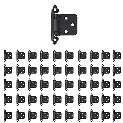 Overlay Cabinet Hinges 1/2 Inch 50 Pack (25 Pairs) Face... - Maison & Cuisine en promo à 12.38€