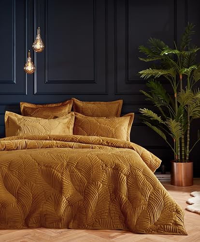 Paoletti Palmeria Quilted Duvet Cover Set – Luxe... - Nouvelle promo Amazon à 55.00€