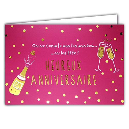 Afie 69-5121 Happy Birthday Card with Confetti Dots Glossy... - Auto & Moto Amazon Royaume-Uni à 2.23€