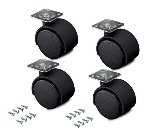 kippen 1614K1 Set of 4 Twin Rollers of 40 mm with Turntable - Maison & Cuisine Amazon Royaume-Uni à 3.91€
