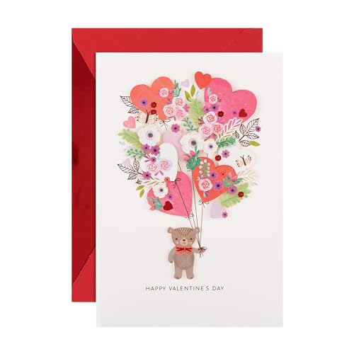 Hallmark Valentines Day Card, Cute Bear, Hearts & Florals... - Auto & Moto Amazon Royaume-Uni à 2.48€