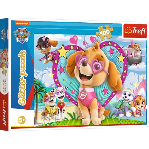 Trefl, Puzzle Glitter, PAW Patrol, 100 Elementi, Nel... - Toys & Games Amazon Italy à 8.99€
