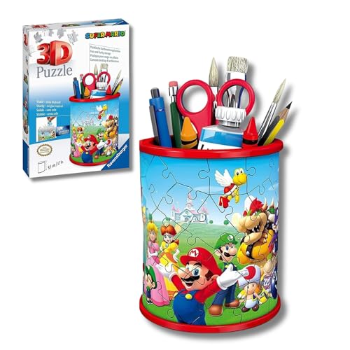 Ravensburger - Puzzle 3D Niños Portalápices Super Mario |... - Jouets & Jeux Amazon Espagne à 4.80€