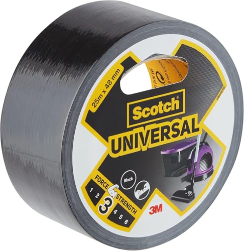 Scotch Universal Duct Tape, Black - 1 Roll, 25 m x 48 mm... - Maison & Cuisine Amazon Royaume-Uni à 4.15€