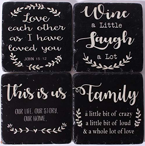 Lafinesse em7111 Stone Coasters for hot or cold-em7111... - Amazon Royaume-Uni à 5.22€