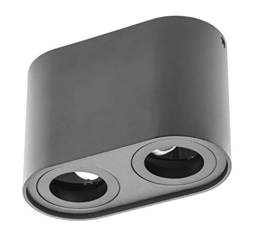 GTV lighting Plafonnier SENSO DUO en aluminium, 83 x 165 x... - Maison & Cuisine en promo à 10.49€