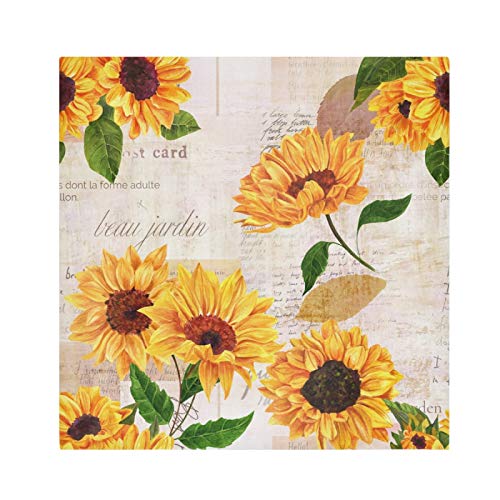 Mnsruu Gelbe Sonnenblumen-Aquarell-Servietten aus Polyester... - Maison & Cuisine Amazon Allemagne à 1.61€