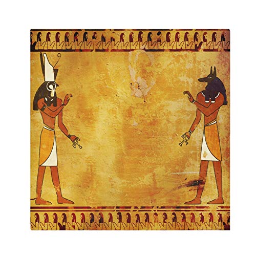 Mnsruu Ägyptische Kultur Vintage Polyester-Servietten mit... - Maison & Cuisine en promo à 1.61€