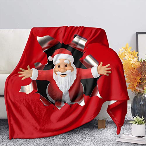 SEANATIVE Couverture de Noël rouge avec imprimé Père Noël... - Maison & Cuisine Amazon France à 2.00€