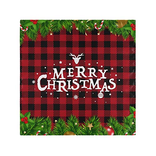 Mnsruu Serviettes de table en polyester avec bords ourlés... - Maison & Cuisine Amazon France à 1.61€