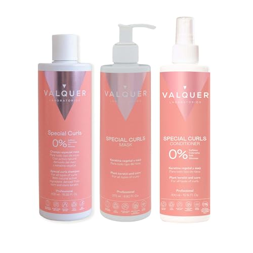 Valquer Spezial-Lockenpflege-Set: Shampoo 400 ml, Haarmaske... - Beauté & Parfums en promo à 16.25€