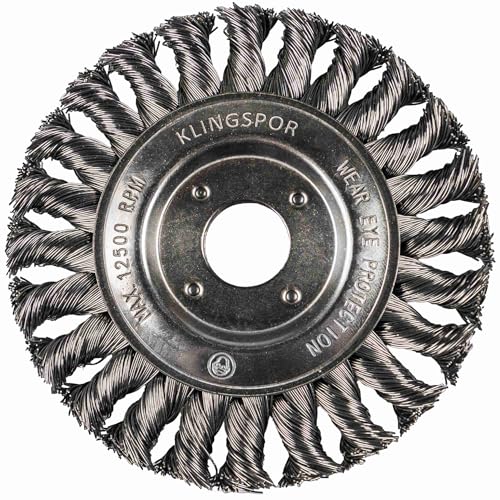 Klingspor 358311 Brosse ronde torsadée 1 rangée Acier 0,5... - Bricolage & Outils Amazon France à 24.78€