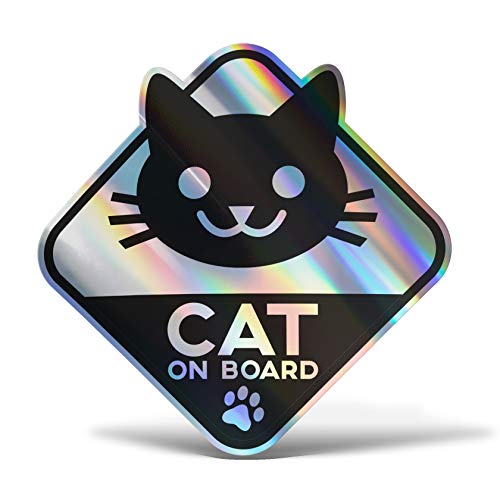 Erreinge® Adesivo Olografico 10 cm Gatto a Bordo Cat on... - Auto & Moto Amazon Italie à 2.80€