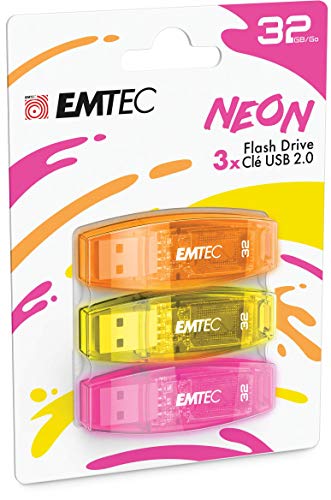EMTEC - Memoria Flash USB 2.0 C410 de 32 GB, Lectura de 5... - High-Tech & Électronique Amazon Espagne à 14.10€