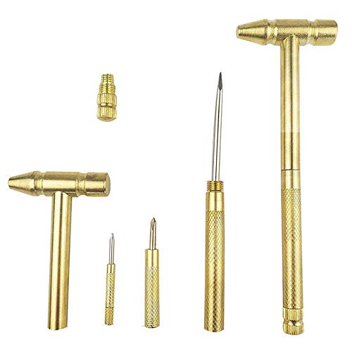 IKAAR Mini marteau multifonction 5 en 1 en cuivre avec... - Bricolage & Outils Amazon France à 7.49€