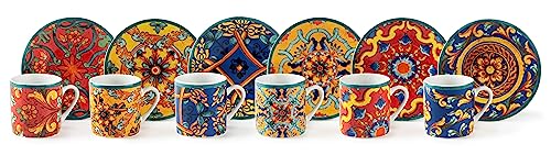 Excelsa , Porcelana, juego de 6 tazas de café Trinacria con... - Toys & Games Amazon Spain à 23.99€