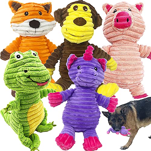 Jalousie Lot de 5 Jouets en Peluche pour Chiens de Taille... - Toys & Games Amazon France à 12.23€