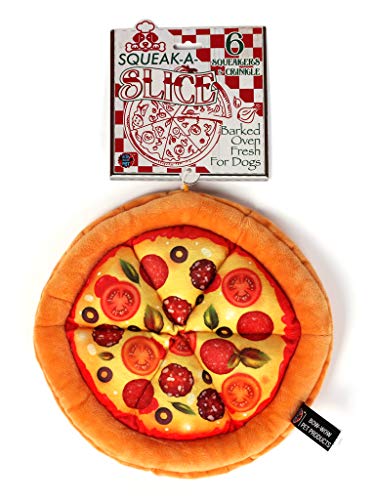 Bow Wow Pet Pizza Dog Toy Squeaky Plush One Piece Pet Teeth... - Jouets & Jeux Amazon Royaume-Uni à 10.88€