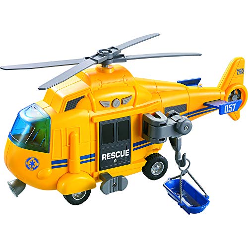 Tachan - Yellow Helicopter with Retro Friction - with... - Jouets & Jeux Amazon Royaume-Uni à 21.99€