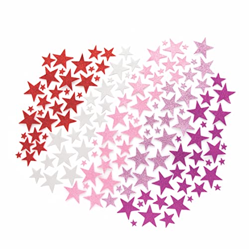 Baker Ross Autocollants motif Etoiles Rouge Rose Violet... - Loisirs Créatifs en promo à 8.11€